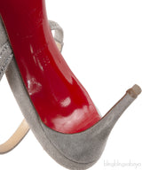 Suede Mesh Embellished Araborda 70 Slingback Sandals