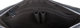 Black Infiniti Leather Calypso Messenger Bag MM