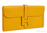Jige Elan Clutch Epsom Jaune d\'Or