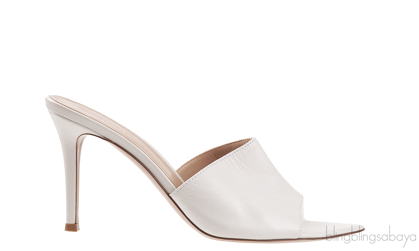 White Alise Leather Sandals