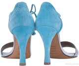 Bi-color Ghillies Leather Sandals