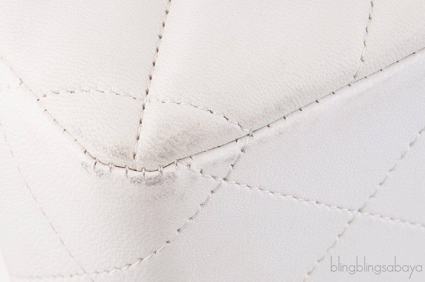 White Jumbo Flap Bag