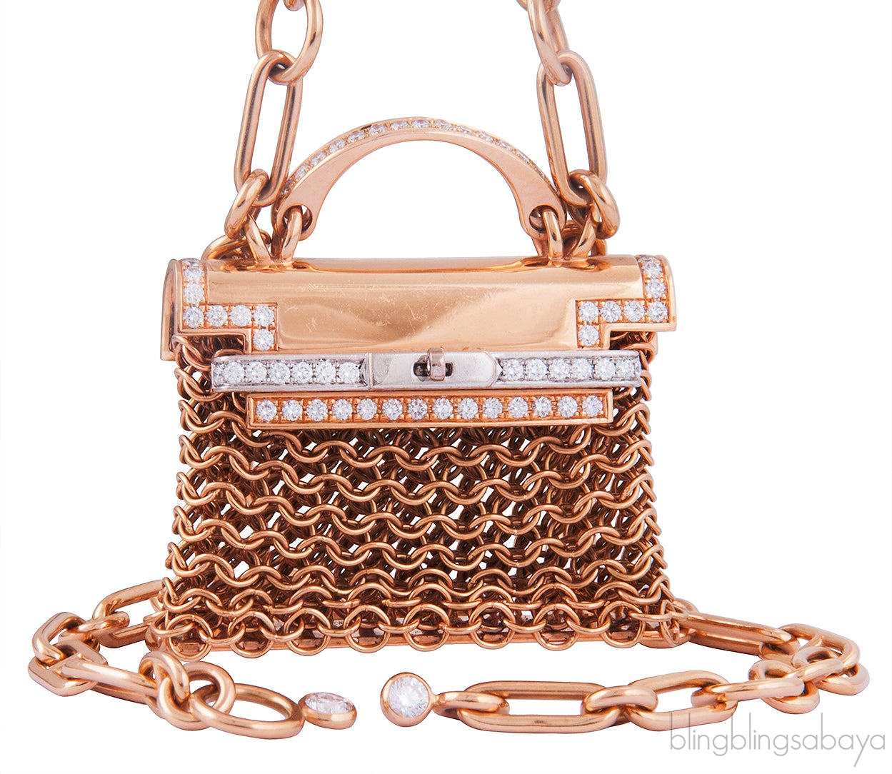Kelly Diamond Rose Gold Necklace