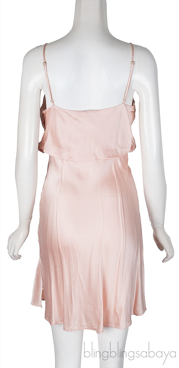 Nude Satin Cami Dress