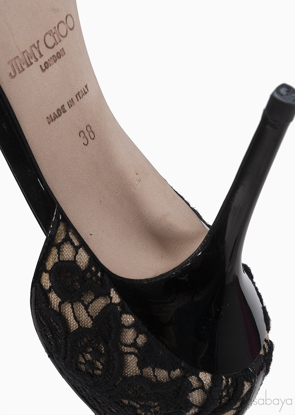Jimmy Choo Black Flair Peep Sandals