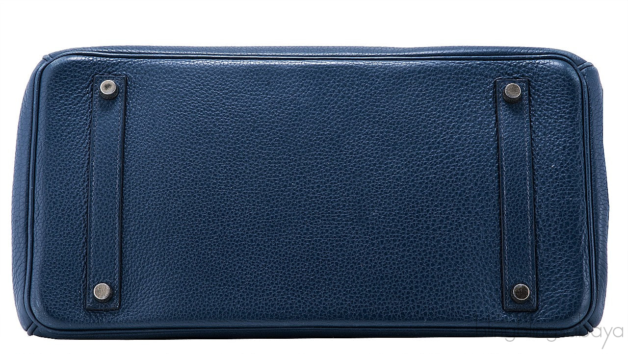 Birkin 35 Navy Blue Taurillon Clem.
