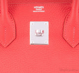 Birkin 30 Red Pivoine Togo PHW