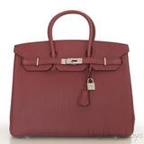 Birkin 35 Bois Rose Taurillon Clem