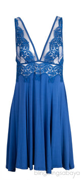 Blue V-neck Camisole Top