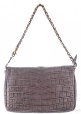 Ecrin Pochette Crocodile Chain Flap