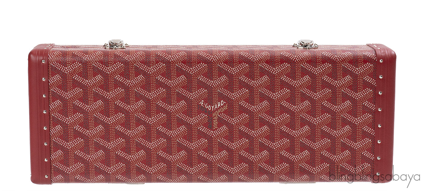 Goyard Saint Honore Trunk Bag Burgundy