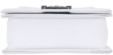 Small Le Boy White Fur Flap Bag