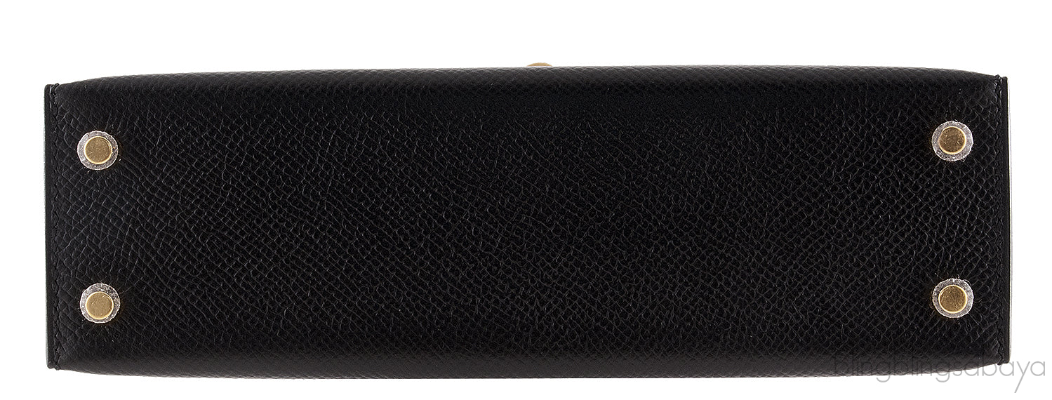 Kelly 20 Black Epsom Sellier GHW