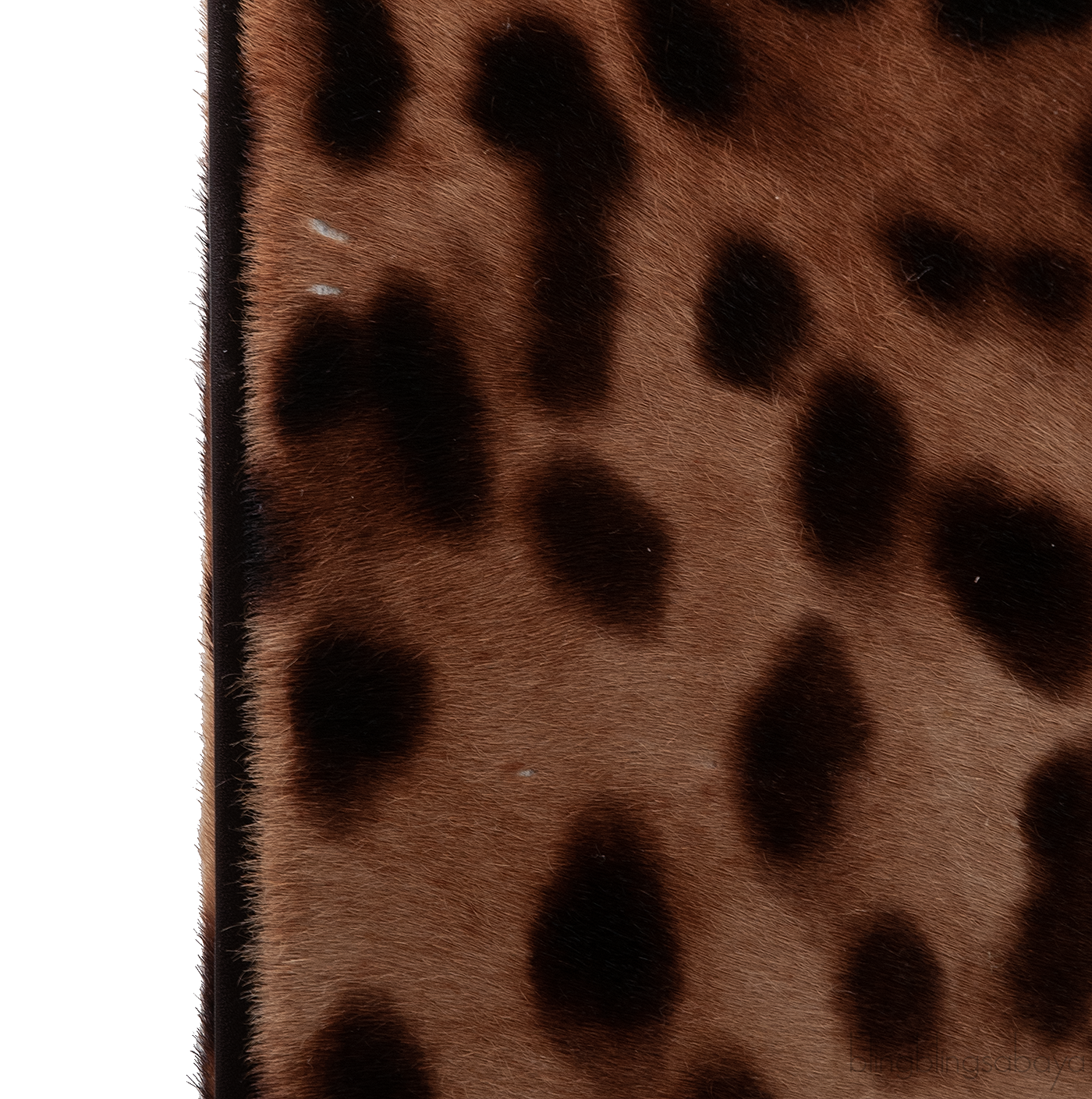 Leopard Pony Hair Large Luggage Trolley