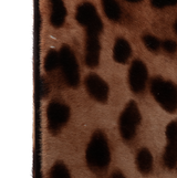 Leopard Pony Hair Large Luggage Trolley