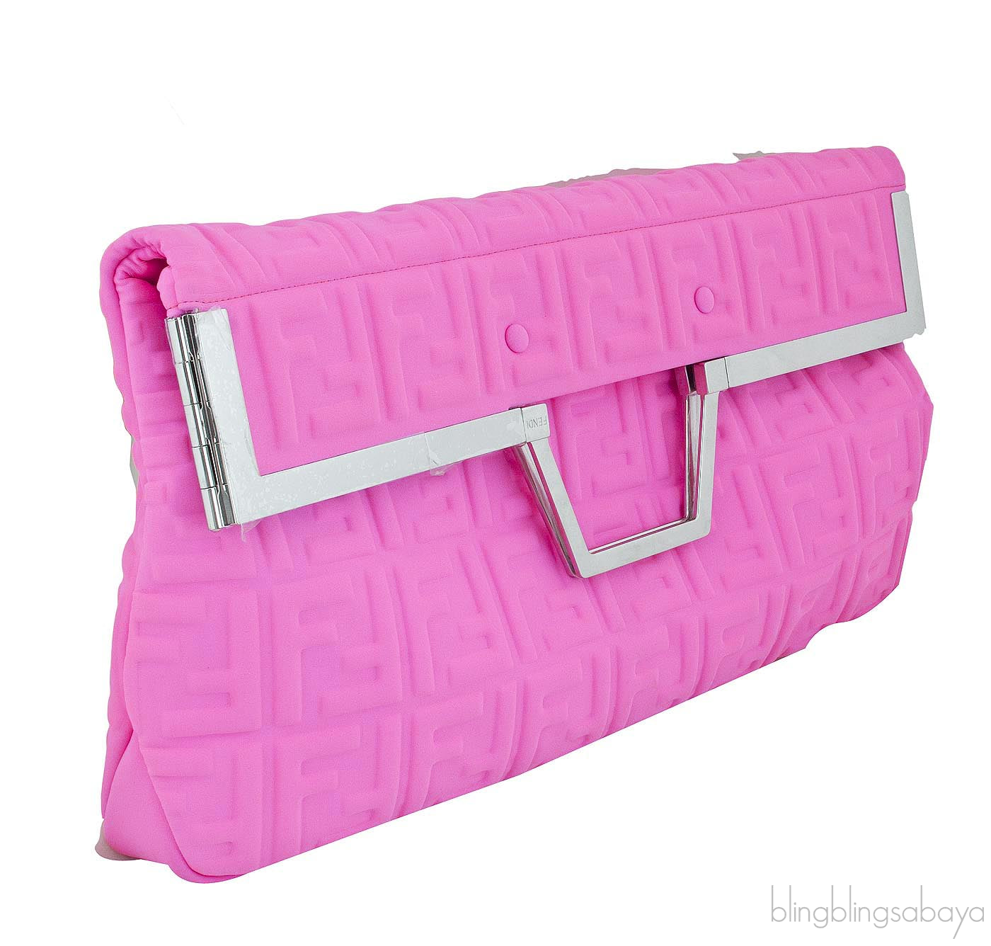 Flat Shopping Bag Neon Pink Large