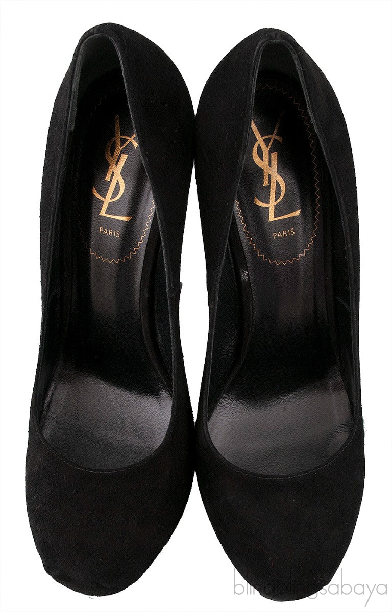 Black Suede Tribtoo Pump
