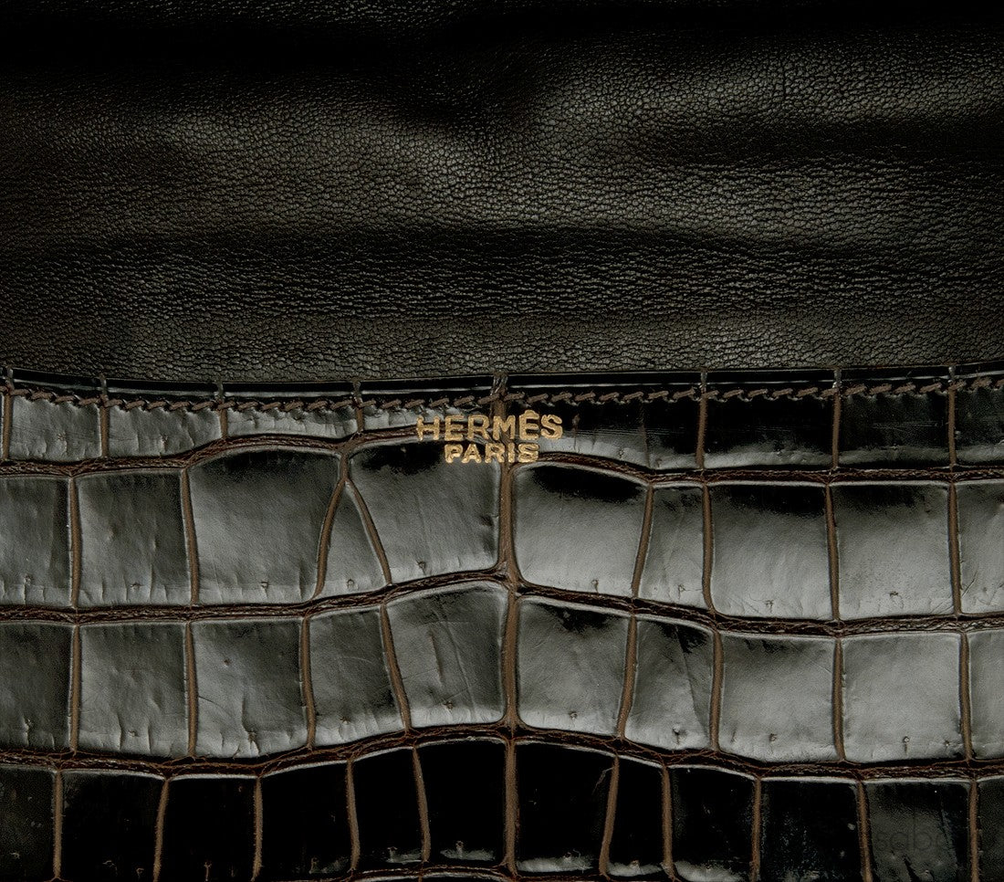 Vintage Constance Brown Crocodile