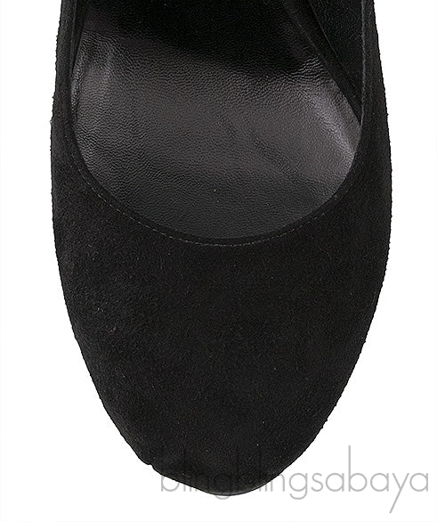 Black Suede Tribtoo Pump
