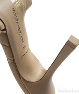 Bottega Veneta Nude Lido Intrecciato Square Toe Mule 38