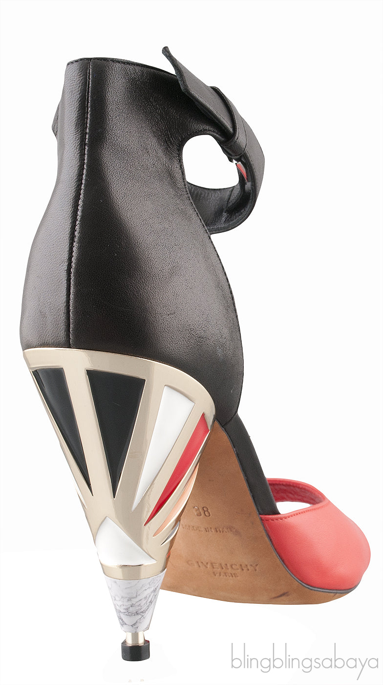 Bi-color Slingback Heels