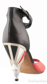 Bi-color Slingback Heels