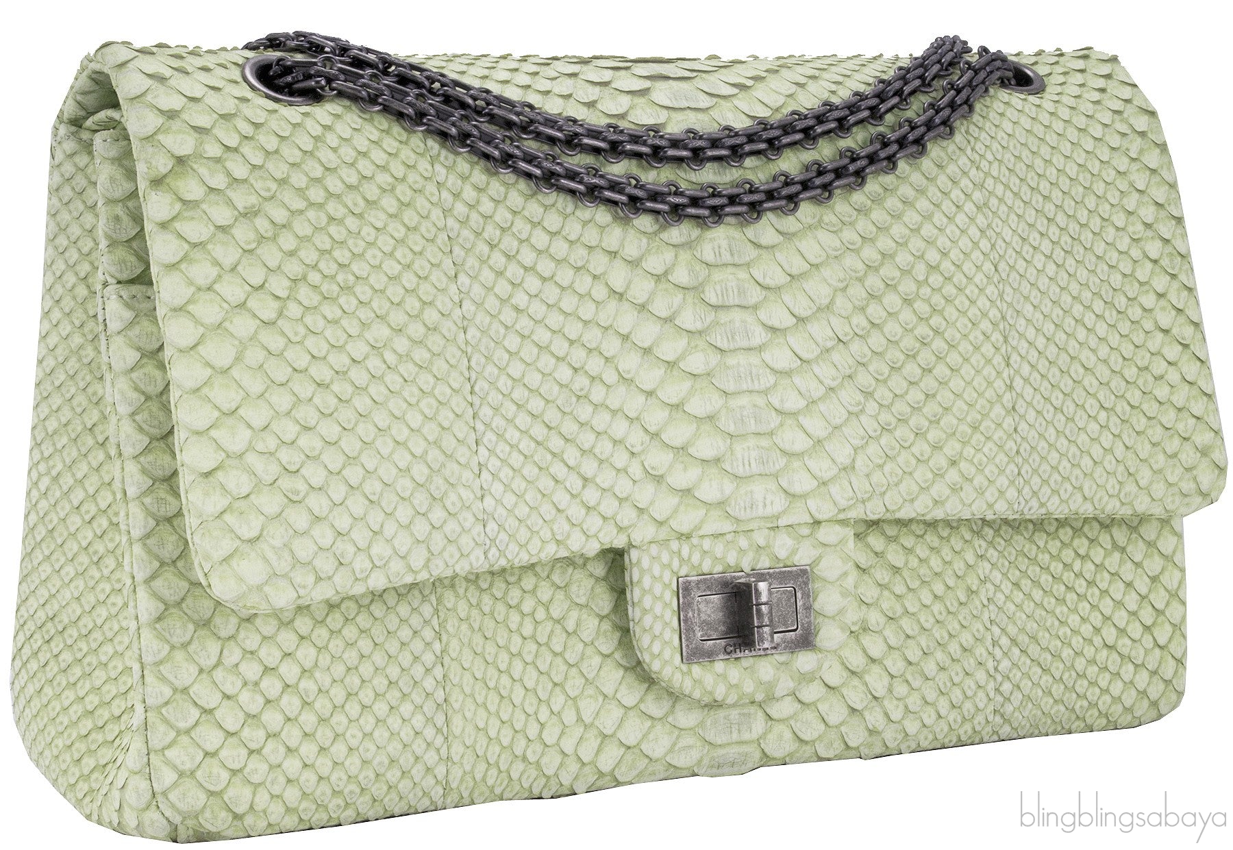 2.55 Reissue Jumbo Flap Bag Python