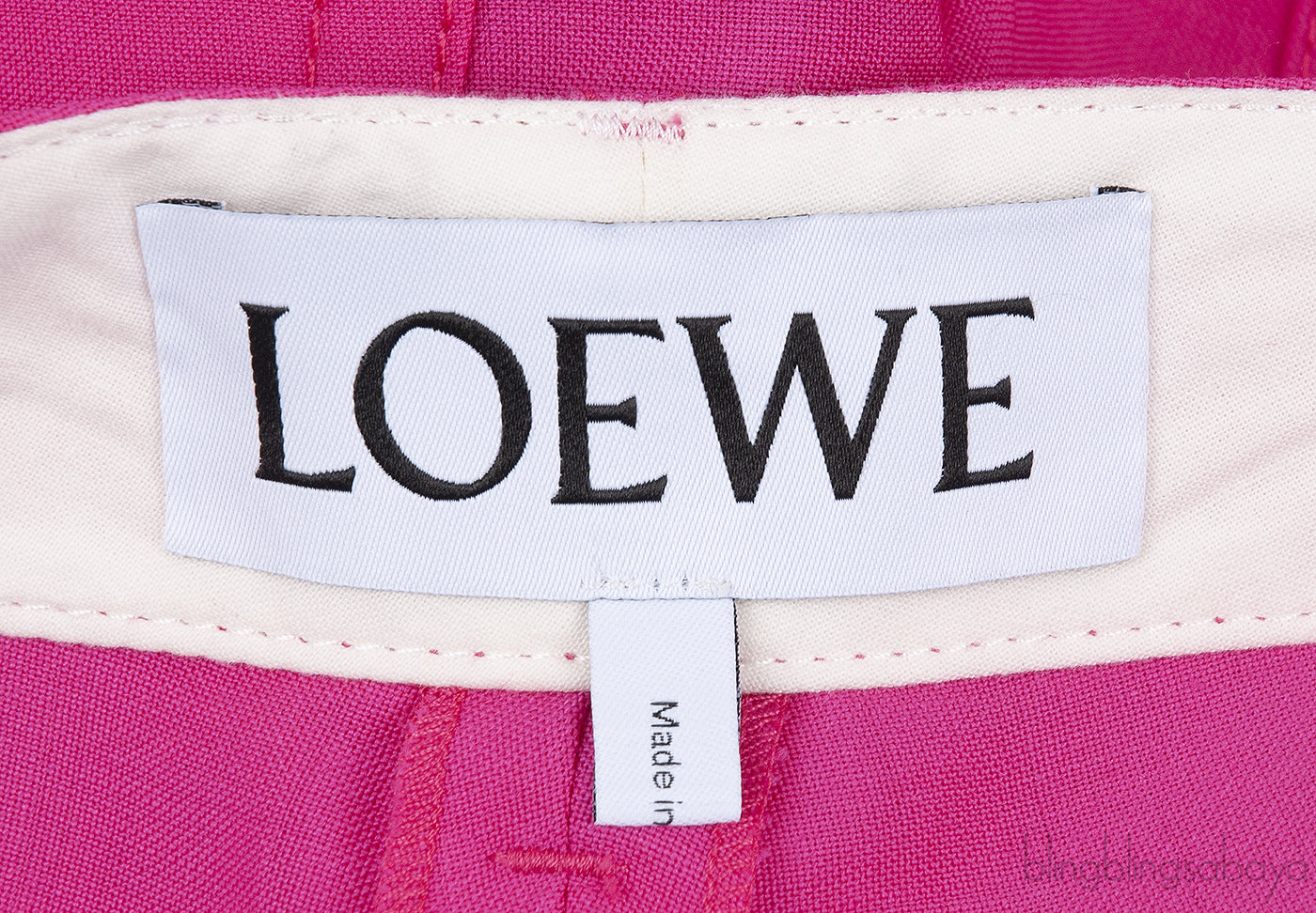 White Long Sleeve Shirt And Fuchsia Wide Leg Trouser