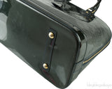 Louis Vuitton Alma Monogram Vernis Dark Green GM