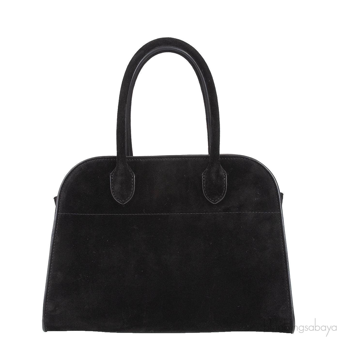 Soft Margaux 10 Black Suede Leather Bag