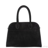 Soft Margaux 10 Black Suede Leather Bag