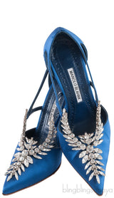 Lala Blue Crystal Heels