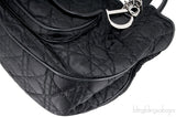 Charming Lock Black Satin Bag