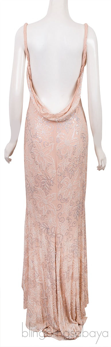Bead & Sequin Embellshed Gown