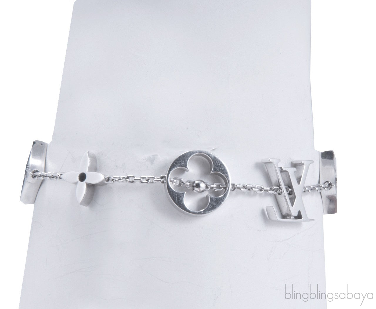 Monogram White Gold Bracelet