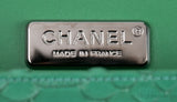 Chanel Classic Jumbo CC Emerald Green Python Flap Bag