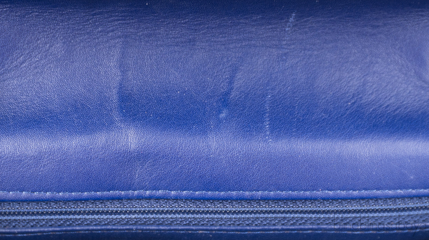 Chanel Velvet blue Mini Flap Bag