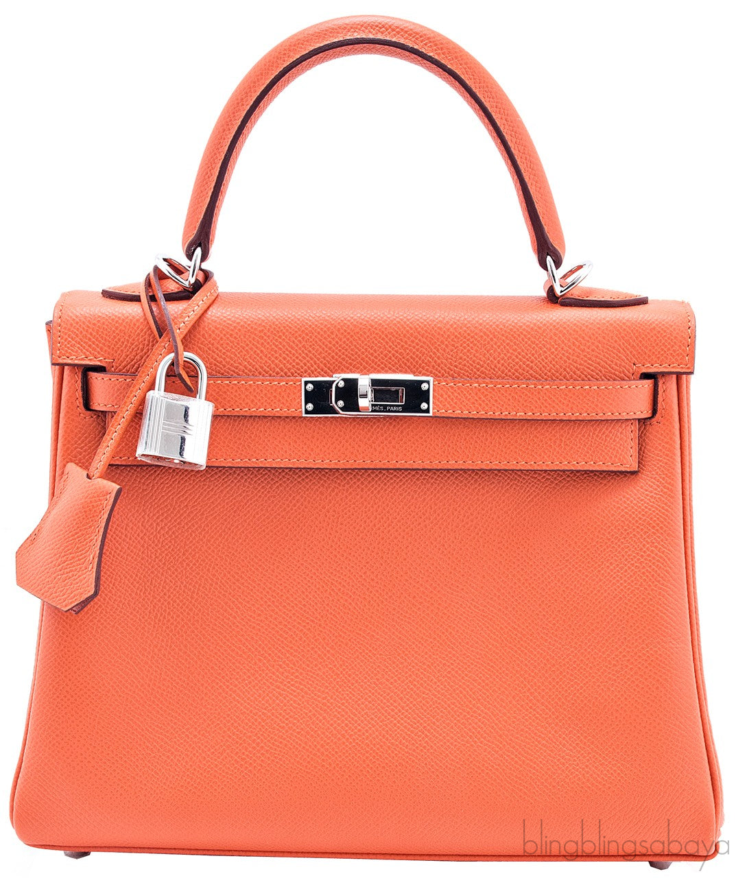 Kelly 25 Orange Epsom
