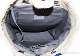 Beige Graffiti Canvas Tote