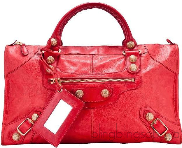 Coral Red Giant Work Bag