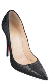 Black Python So Kate Heels
