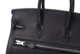 Birkin Rock 25 Black Volupto PHW Hermes Limited Edition