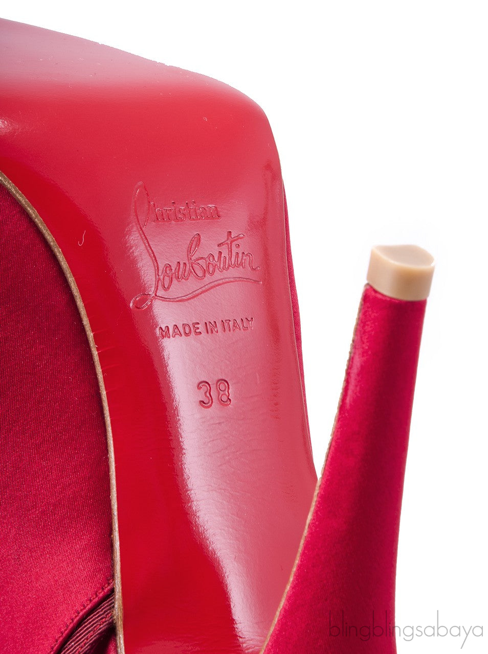 Red Nooka Crepe Satin Pump