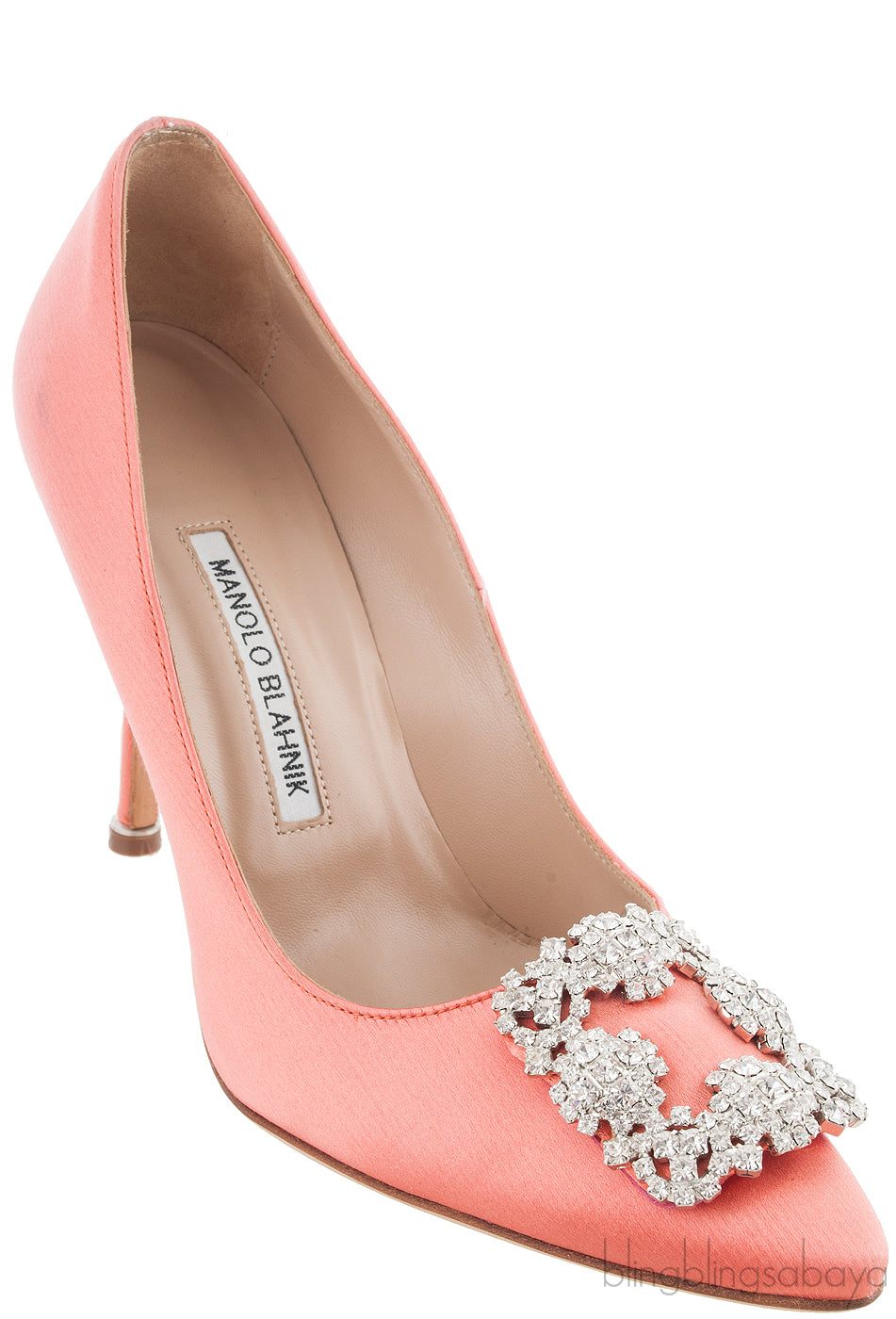 Coral Satin Hangisi Heels
