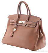 Birkin 35 Gold Taurillon Clem