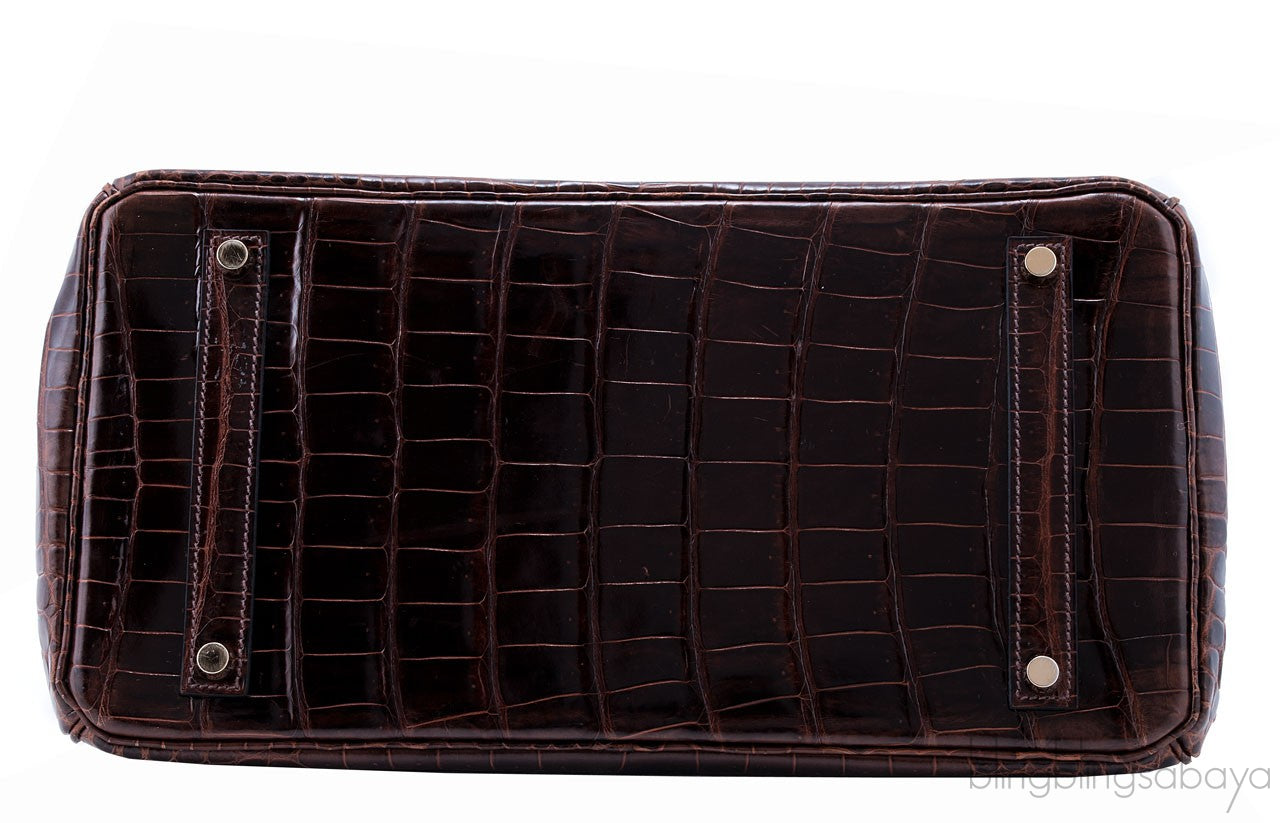 Birkin 35 Havanne Shiny Croco