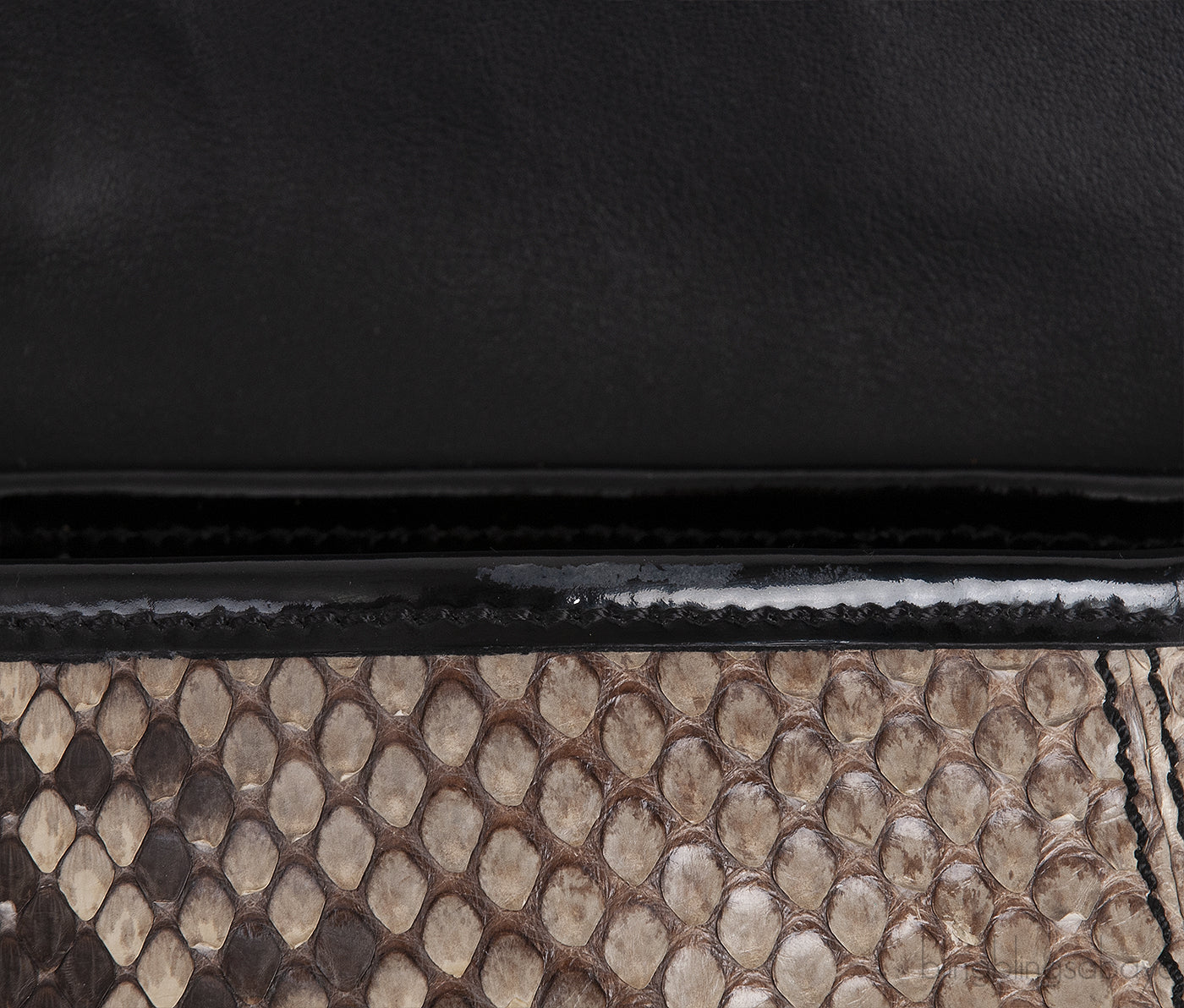 Fendi Brown Natural Python Flap Bag