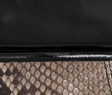 Fendi Brown Natural Python Flap Bag