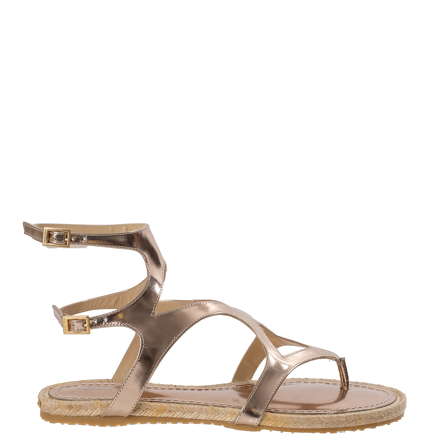 Jimmy Choo Metallic Gold Gladiator Sandals