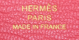 Hermes Bearn Bougainvillier Ostrich Wallet GHW